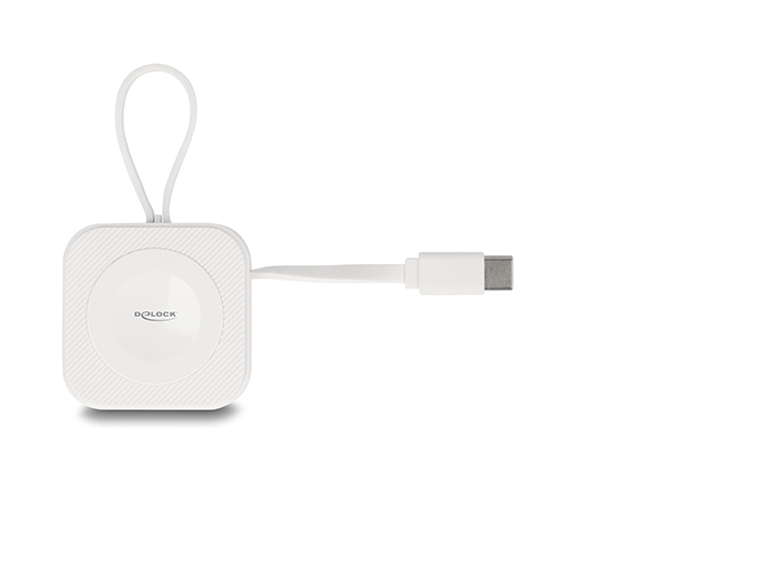 Delock 83023 Usb Type-C™ Charging Pad For Apple Watch White Magnetic