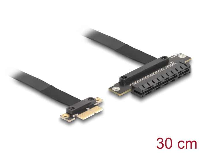 Delock 81496 Riser Card Pci Express 3.0 X1 Male To X8 Slot With Cable 30 Cm