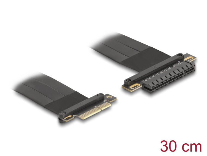 Delock 81497 Riser Card Pci Express 3.0 X4 Male To X8 Slot With Cable 30 Cm