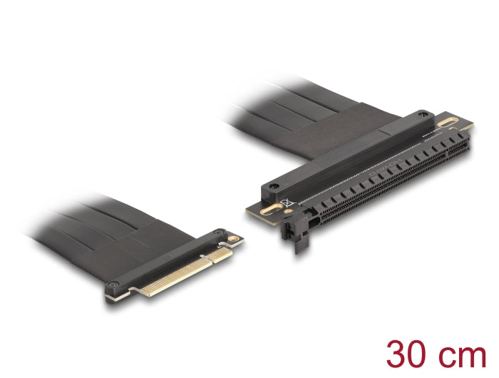 Delock 81499 Riser Card Pci Express 3.0 X8 Male To X16 Slot With Cable 30 Cm