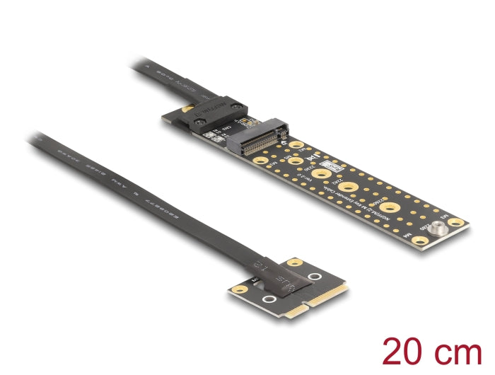 Delock 81501 Adapter Mini Pcie Male To M.2 Key M Female With Cable 20 Cm