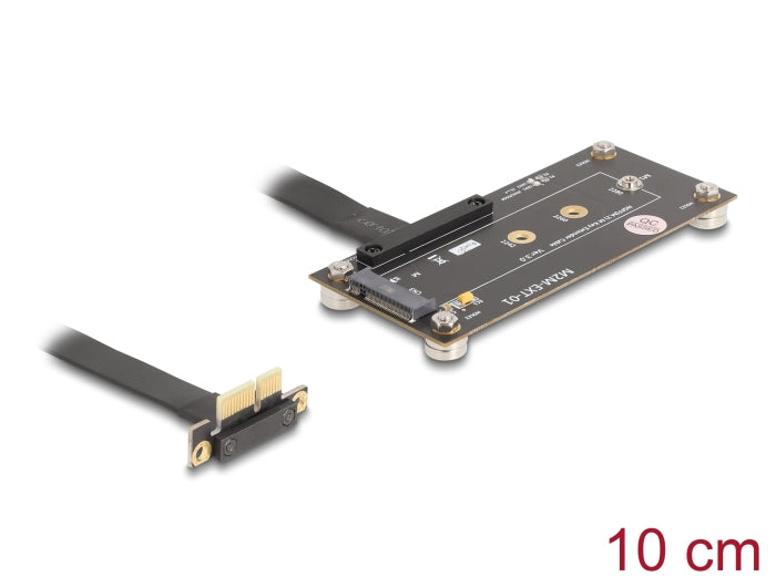 Delock 81503 Adapter Pcie 3.0 X1 Male 90° Angled To M.2 Key M Female