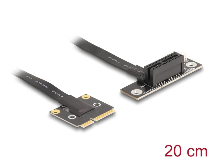 Delock 81504 Adapter Mini Pcie Male To Pcie 3.0 X1 Female 90° Angled With Cable