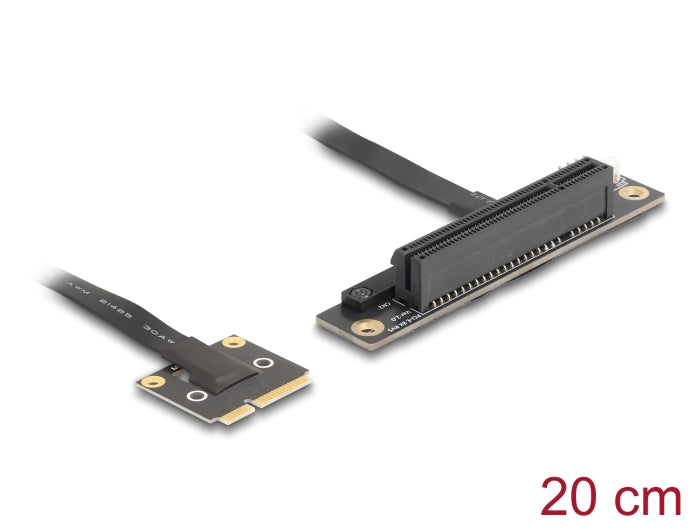 Delock 81295 Adapter Mini Pcie Male To Pcie 3.0 X8 Slot 90° Angled With Cable