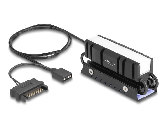 Delock 18460 M.2 Heat Sink For Ssd 2280 With Rgb Led Illumination