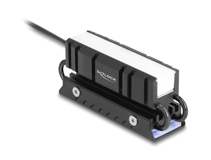 Delock 18460 M.2 Heat Sink For Ssd 2280 With Rgb Led Illumination