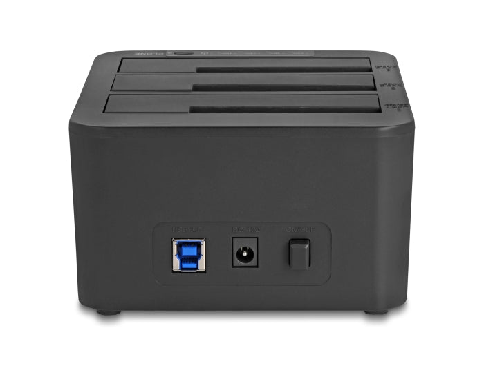 Delock 64332 Usb Docking Station For 3 X Sata Hdd / Ssd With 1:2 Clone Function