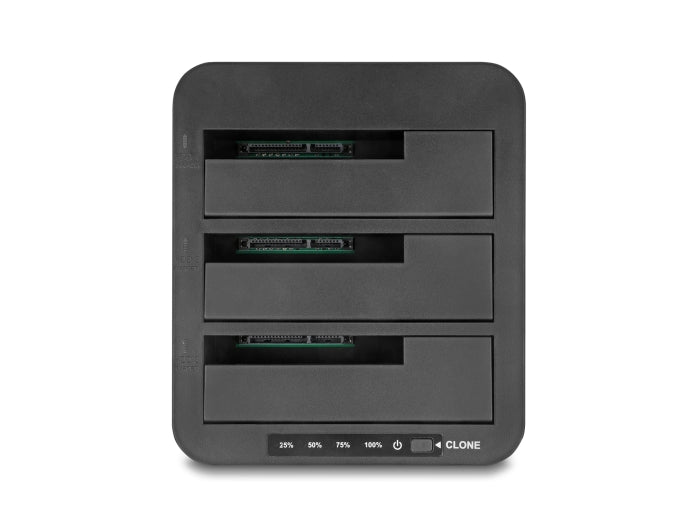 Delock 64332 Usb Docking Station For 3 X Sata Hdd / Ssd With 1:2 Clone Function