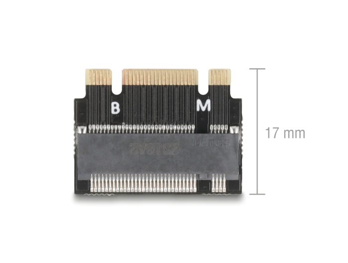 Delock 64342 Adapter M.2 Key B+M Male To M.2 Key M Slot - Extension