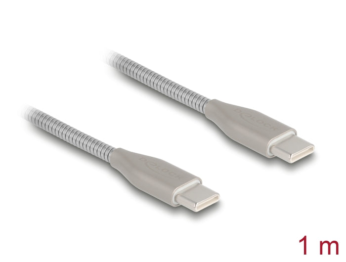 Delock 81259 Usb-C™ Cable Usb 2.0 With Metal Sheath Usb Type-C™ Male To Male