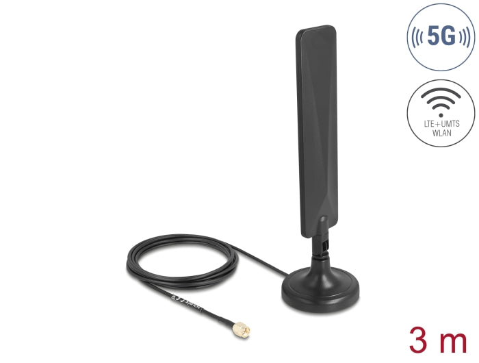 Delock 10040 5G Lte Antenna Sma Plug 3 Dbi Omnidirectional