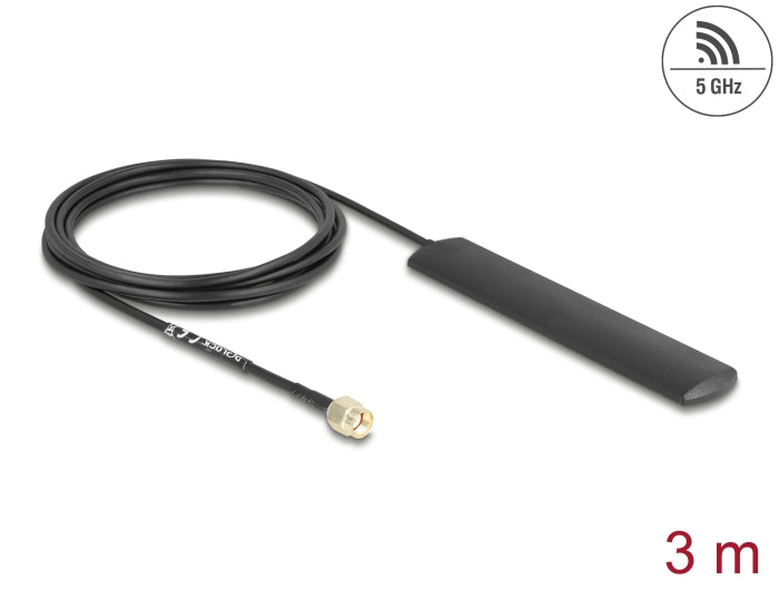 Delock 10035 Wifi 5.8 Ghz Antenna Rp-Sma Plug 3 Dbi Omnidirectional