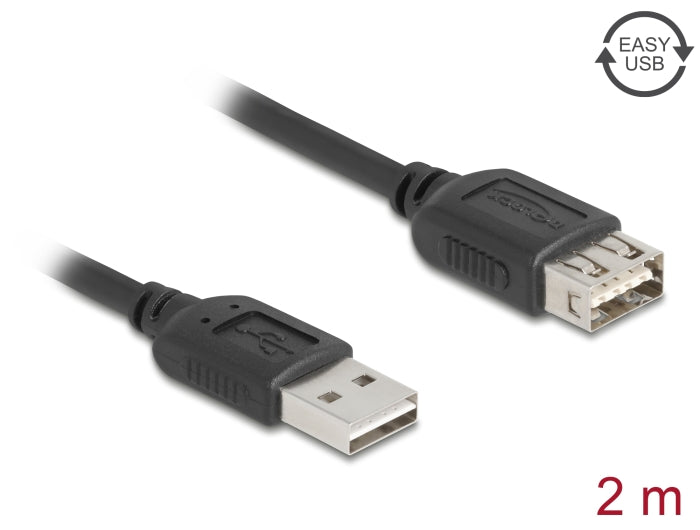Delock 81513 Usb 2.0 Extension Cable Easy Usb Type-A Male To Easy Usb Type-A
