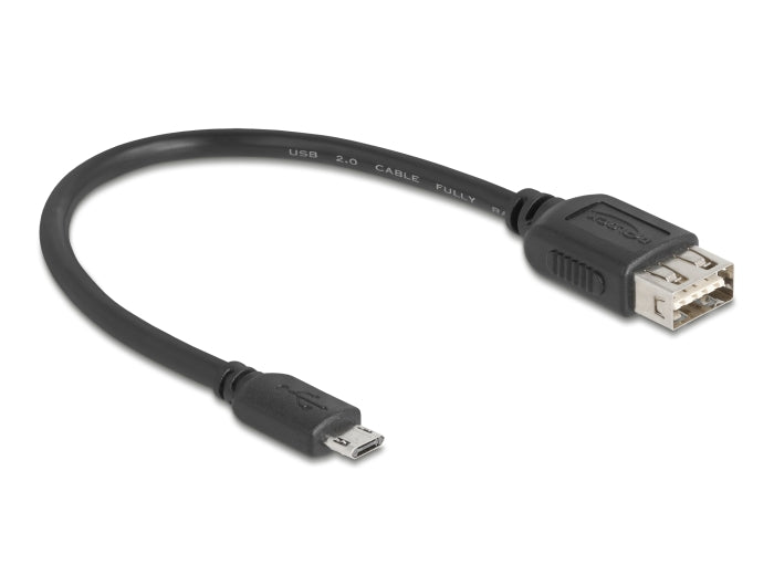 Delock 81516 Usb 2.0 Cable Easy Usb Type Micro-B Male To Easy Usb Type-A Female