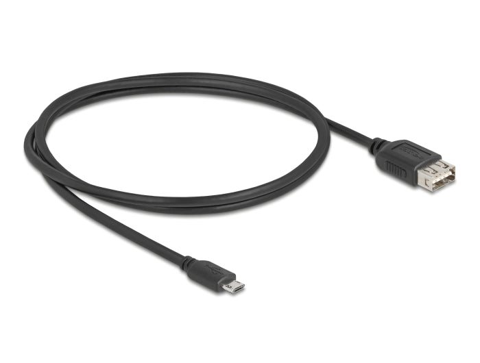 Delock 81518 Usb 2.0 Cable Easy Usb Type Micro-B Male To Easy Usb Type-A Female