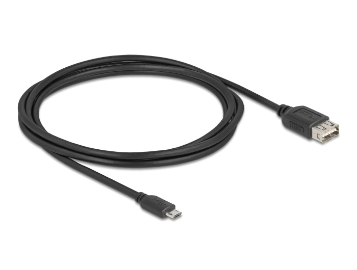 Delock 81519 Usb 2.0 Cable Easy Usb Type Micro-B Male To Easy Usb Type-A Female
