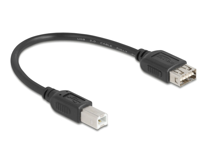 Delock 81528 Usb 2.0 Cable Usb Type-B Male To Easy Usb Type-A Female 0.2 M