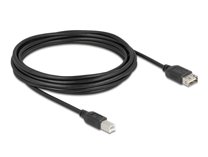 Delock 81533 Usb 2.0 Cable Usb Type-B Male To Easy Usb Type-A Female 5 M