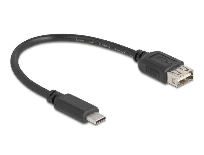 Delock 81534 Usb 2.0 Cable Usb Type-C™ Male To Easy Usb Type-A Female 0.2 M
