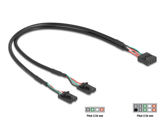 Delock 84513 Cable Usb 2.0 Pin Header Female 2.54 Mm 10 Pin