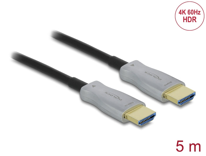 Delock 84959 Active Optical Cable Hdmi 4K 60 Hz 5 M