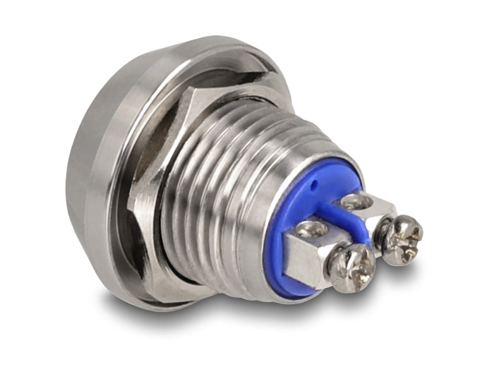 Delock 22034 Push Button For Installation 12 Mm 2 X Screw Terminal Green