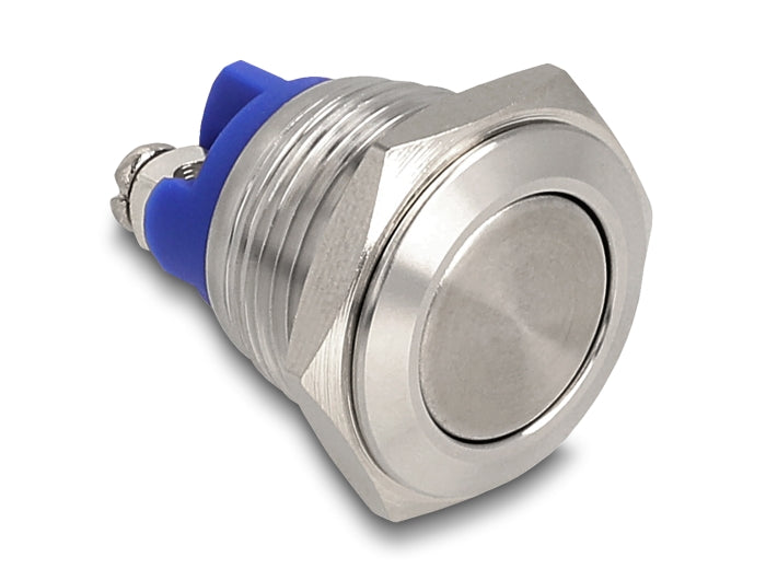 Delock 22036 Push Button For Installation 16 Mm 2 X Screw Terminal Actuator Flat