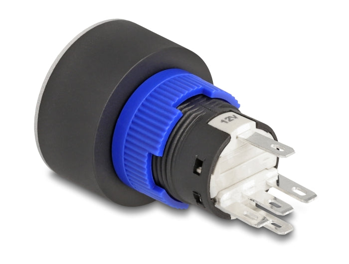 Delock 22046 Push Button Protruding For Installation 22 Mm 5 X Solder Connection