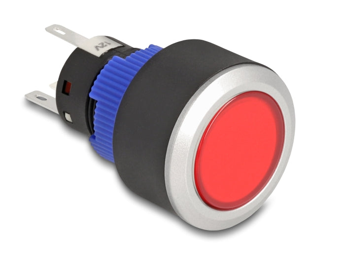 Delock 22047 Push Button Protruding For Installation 22 Mm 5 X Solder Connection