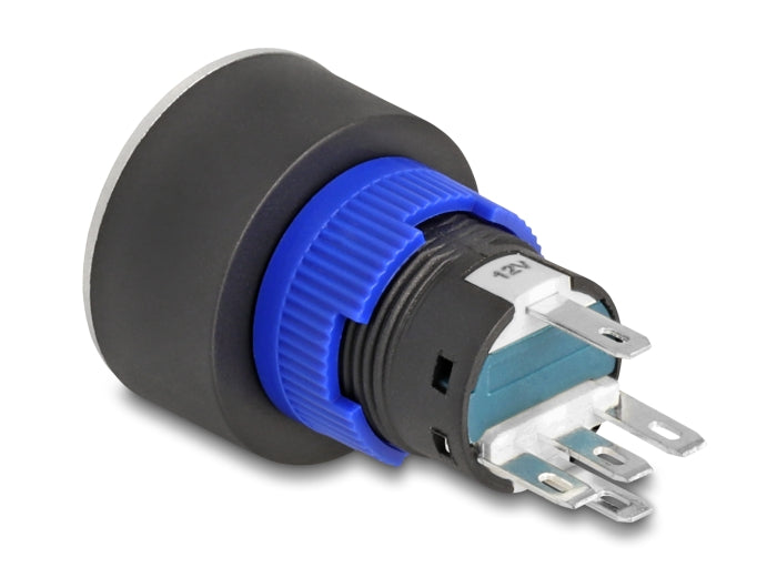 Delock 22048 Push Button Protruding For Installation 22 Mm 5 X Solder Connection