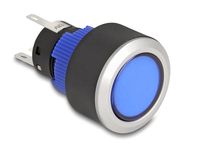 Delock 22049 Push Button Protruding For Installation 22 Mm 5 X Solder Connection