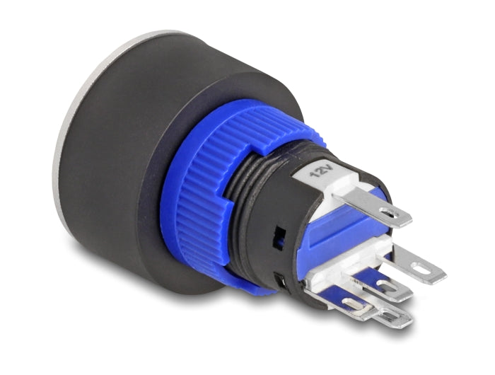 Delock 22049 Push Button Protruding For Installation 22 Mm 5 X Solder Connection