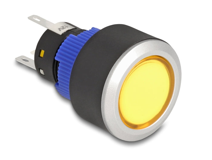 Delock 22050 Push Button Protruding For Installation 22 Mm 5 X Solder Connection