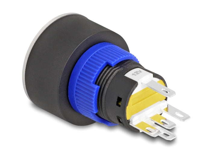 Delock 22050 Push Button Protruding For Installation 22 Mm 5 X Solder Connection