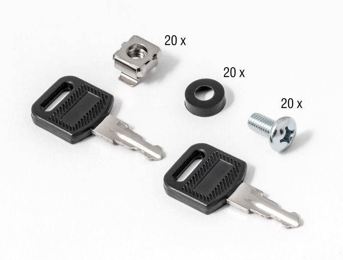 Delock 43422 10″ Network Cabinet 6U With Glass Door For Stand Or Wall Mounting