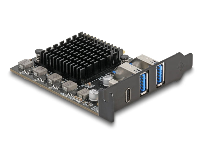 Delock 90891 Pci Express X4 Card To 1 X Usb Type-C™ 20 Gbps + 2 X Type-A 10 Gbps