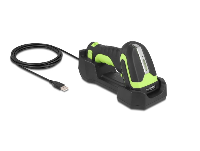 Delock 90588 Industrial Barcode Scanner 1D And 2D For 433 Mhz Or Bluetooth