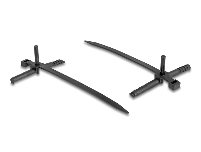 Delock 18914 Cable Tie With Dowel L 150 X W 7.0 Mm Black 100 Pieces