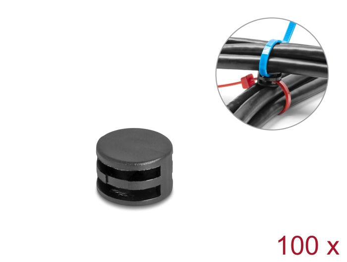 Delock 18913 Cable Ties Mounting Coupler D 12 X H 8 Mm 90° Rotatable 100 Pieces