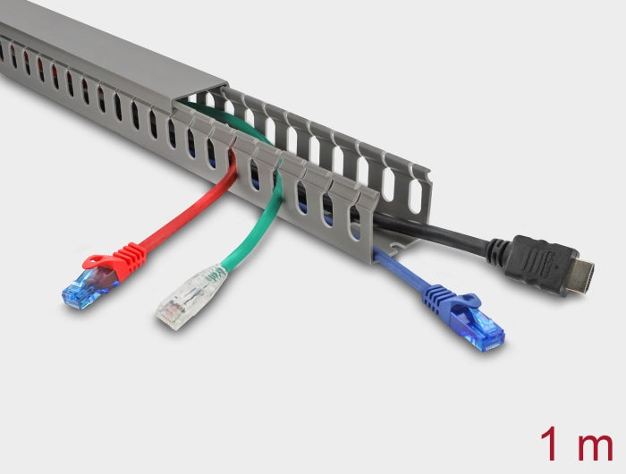 Delock 22029 Wiring Duct 40 X 40 Mm - Length 1 M Grey