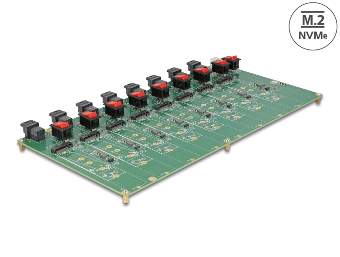 Delock 61073 M.2 Test Board For 8 X M.2 Nvme Key M Ssd With Sff-8643 Connector