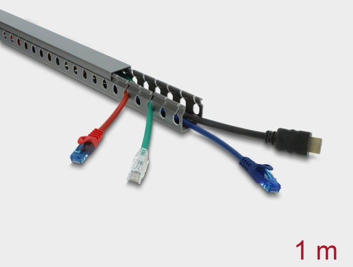 Delock 22028 Wiring Duct 30 X 30 Mm - Length 1 M Grey