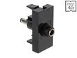 Delock 90959 Easy 45 Module Dc 5.5 X 2.1 Mm Female To Dc 5.5 X 2.1 Mm Male Black