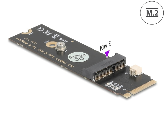 Delock 64344 Converter M.2 Key M Male To M.2 Key E Slot For Usb And Pcie Modules