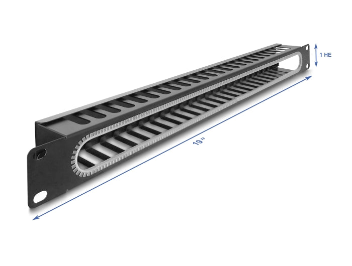 Delock 67277 19″ 1U Cable Management Routing Panel