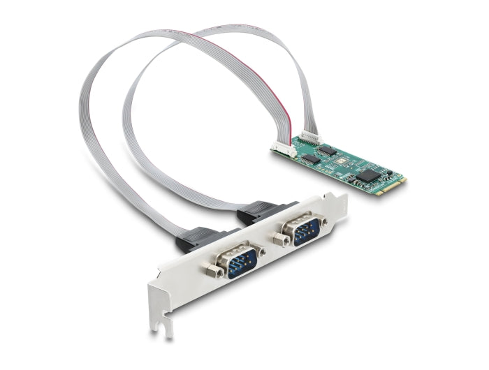 Delock 95284 M.2 Card To 2 X Serial Rs-232 Db9