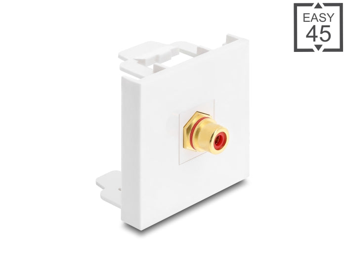 Delock 91818 Easy 45 Module Rca Female To Rca Female Gold Plated Red / White