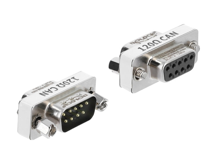 Delock 91581 D-Sub 9 Pin Can Bus Adapter Male To Female 120 Ohms Resistor