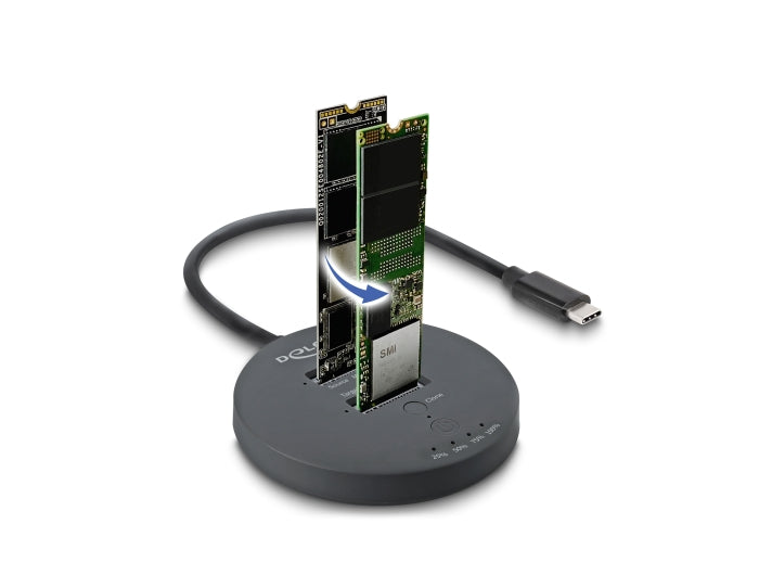 Delock 64364 Usb 20 Gbps M.2 Docking Station For 2 X M.2 Nvme Pcie Ssd