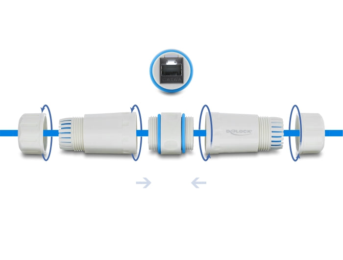 Delock 90661 Cable Connector Rj45 Jack To Rj45 Jack Cat.6A